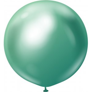 Luftballons einfarbig - Premium 90 cm - Green Chrome - 2er-Pack