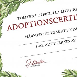 Adoptionsbescheinigung - Fichte