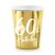 Pappbecher - Goldmetallic - 60 - 6er-Pack