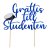 Cake Topper - Herzlichen Glckwunsch an den Studenten - Blau