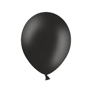 Pastellballons - Premium 27 cm - Schwarz - 100er-Pack