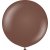 Luftballons einfarbig - Premium 60 cm - Schokoladenbraun - 2er-Pack