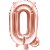 Buchstabenballons - Rosgold - 35 cm - Buchstabe: Q