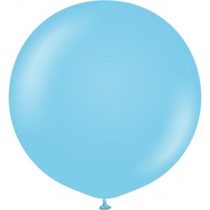 Luftballons einfarbig - Premium 90 cm - Babyblau - 2er-Pack