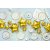 Dessertteller - Wal - Blau/Gold - 6er-Pack