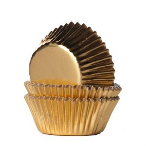 Mini-Muffinformen - Metallic - Gold - 36 Stck