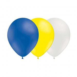 Luftballons - 15er-Pack - Blau/Gelb/Wei