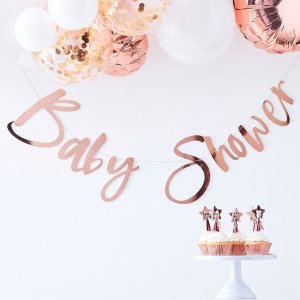 Hintergrund - Babyparty - Rosgold