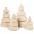 Weihnachtsmann-Accessoires - Weihnachtsbume - Holz - 4er-Pack