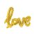 Folienballon - Schriftzug - Love - Gold