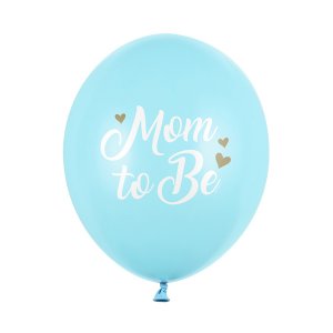 Luftballons - 6er-Pack - werdende Mama - Hellblau