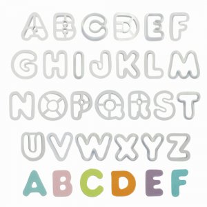 Ausstecher - Das Alphabet - 5 cm