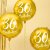 Runder Folienballon - Gold - 30. Geburtstag