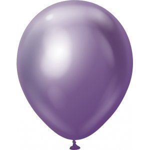 Luftballons schlicht - Premium 45 cm - Lila Chrom