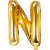 Buchstabenballons - Gold - 35 cm - Buchstabe: N