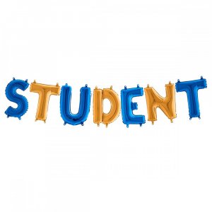 Buchstabenballons - Student - Blau/Gold