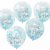 Konfetti-Luftballons - Bald platzt - Blau - 5er-Pack