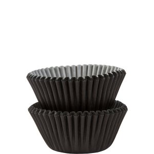 Mini-Muffinformen - Schwarz - 60er-Pack